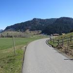 auf der Asphaltstrasse geht es zügig voran, und schon stehen wir...