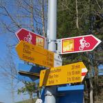 Wegweiser bei der Rämpelensäge