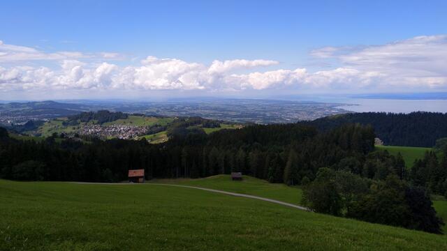 Blick über den Bodensee Richtung Romanshorn