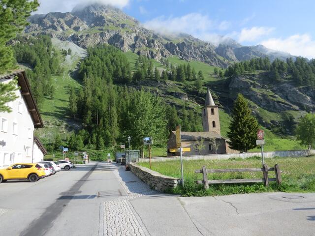 bei der Kirche St.Lorenz in Sils/Baselgia 1799 m.ü.M....