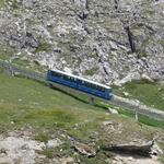 die Standseilbahn die von St.Moritz hinauf zur Bergstation Corviglia führt