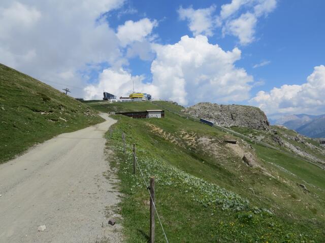 kurz vor der Bergstation Corviglia