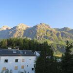 wir blicken aus dem Hotelfenster und sind vom Wetter begeistert