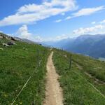 ...sondern ostwärts Richtung Alp Clavadatsch