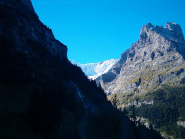 Blick von der Pfingstegg in die Gletscherschlucht