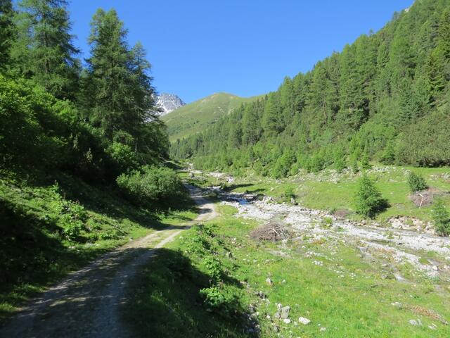 bevor wir das Talende bei Punkt 2007 m.ü.M. erreichen,...