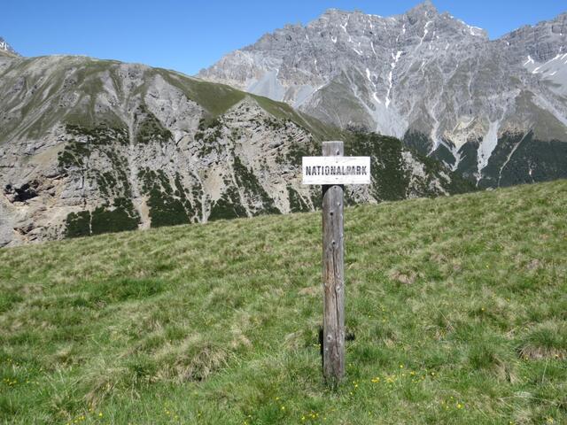 ...an der wir die Grenze des Nationalparks...