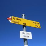 Wegweiser auf dem Mot Tavrü