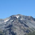 herangezoomter Blick auf den Piz Cristanas – eine Erinnerung an jene traumhafte Bergtour, als wir dort oben standen