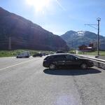 über die kurvige Berninapassstrasse fahren wir hinauf zum grossen Parkplatz der Diavolezza‑Bahn auf 2093 m.ü.M.