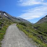 wo es wieder etwas steiler wird,...