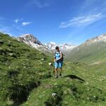 meine Maus ist schon jetzt von der Wanderung begeistert