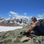 ...sondern auch den überwältigenden Blick auf die majestätische Bernina-Gruppe