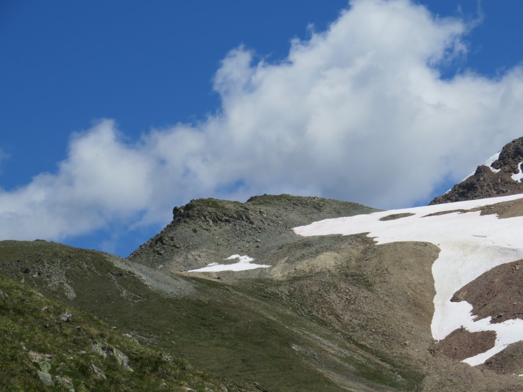 Blick zurück zur Kuppe wo wir die Mittagsrast eingelegt haben