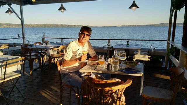 in der direkt am See gelegene Trattoria La Tavernetta genossen wir danach das Nachtessen