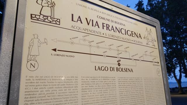 morgen starten wir mit der nächsten Etappe auf der Via Francigena