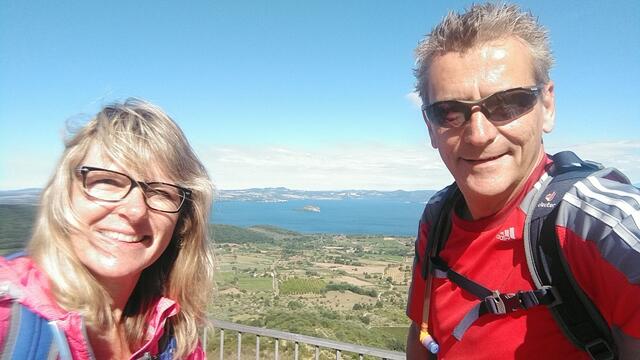 Erinerungsfoto aufgenommen in Montefiascone