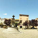 wir erreichen die sehr schöne Piazza del Gesù. Sehr schönes Breitbildfoto