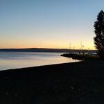 bevor wir ins Bett gehen, geniessen wir am Strand vom Lago di Bolsena, einen traumhaften Sonnenuntergang