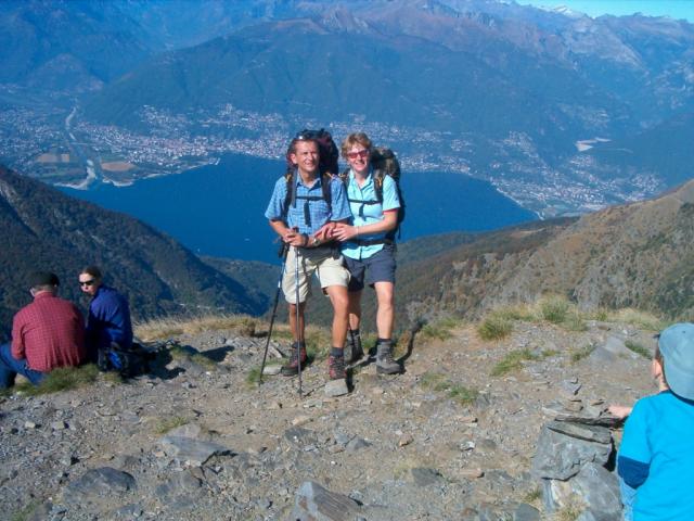 Gipfelfoto Monte Tamaro 1962 m.ü.M.Lago Maggiore, Locarno u.s.w.