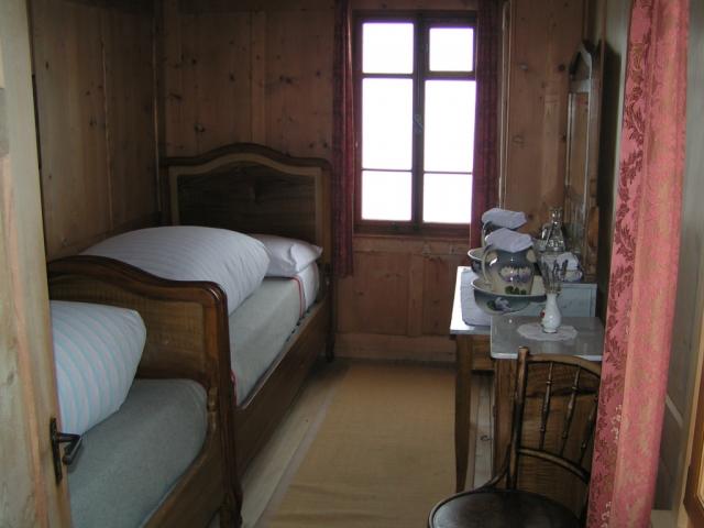 Schlafzimmer im Berggasthaus Schäfler