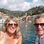 Erinnerungsfoto aufgenommen in Portofino