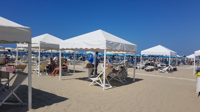 zweiter Halt am Meer in der Versilia in Lido di Camaiore