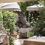 im Ristorante Bosone Garden mitten in der Altstadt von Gubbio, haben wir danach sehr gut zu Abend gegessen