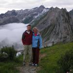 Erinnerungsfoto aufgenommen beim Berggasthaus Schäfler