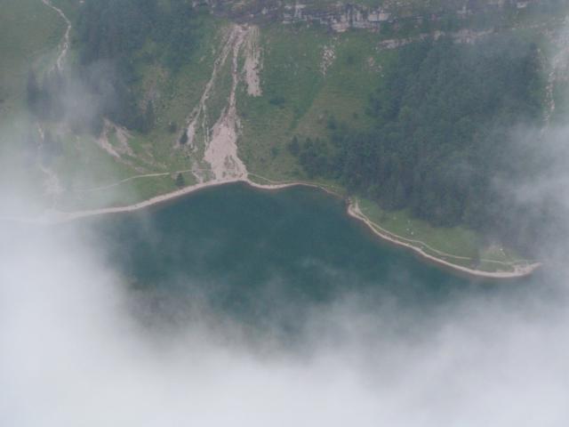 Wolkenverhangener Seealpsee