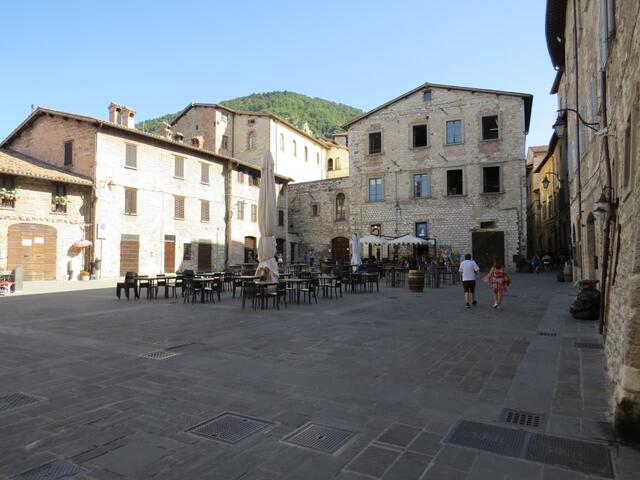 bei der Piazza Bosone. Gubbio bewahrte sich das Stadtbild. Keine Neubauten verschandeln das Stadtbild