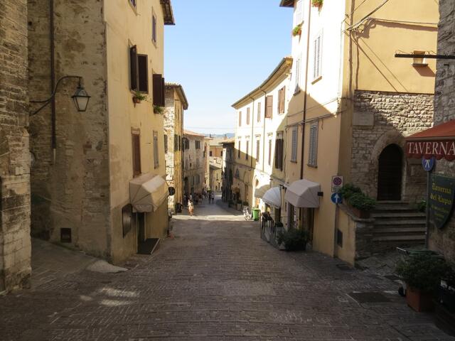 die Altstadt von Gubbio hat uns sehr gefallen