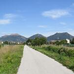 wir blicken zurück Richtung Gubbio und Monte Ingino