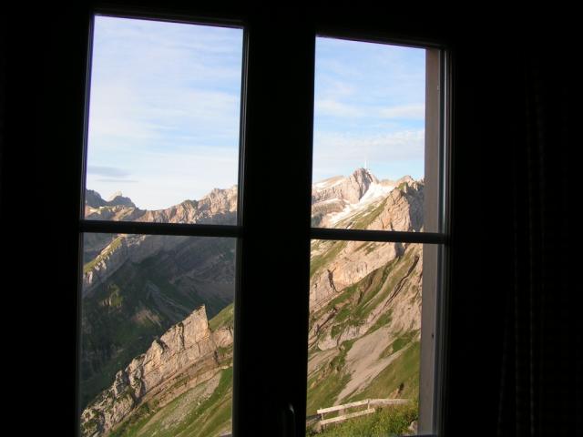 Morgenstimmung vom Schalffzimmer aus