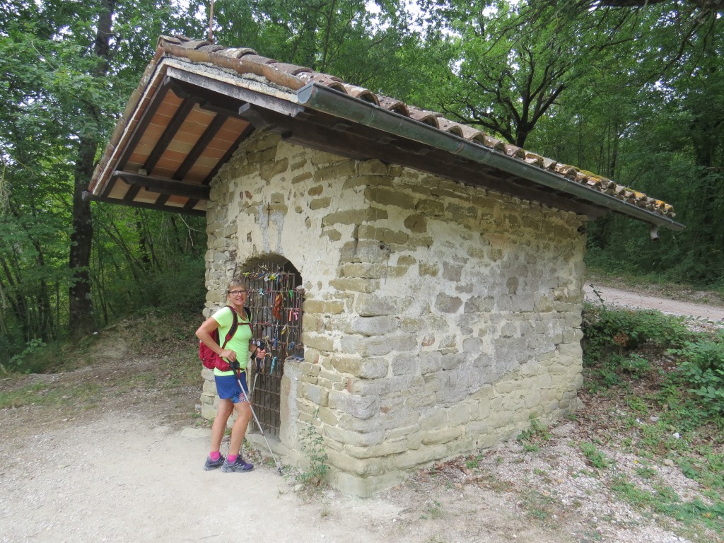 ...und erreichen die sehr kleine Kapelle Santa Maria della Ripa