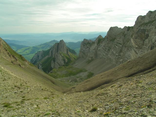 Blick zurück zum Lötzlisalpsattel