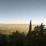 die Aussicht auf die Ebene bei Assisi wird immer gewaltiger