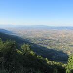 Blick auf die Ebene und Richtung Spello