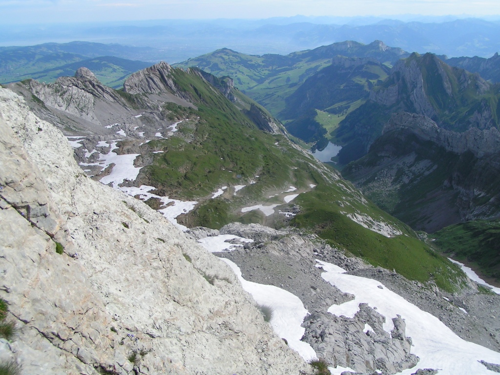 Blick auf Hossegg, links Höch Nideri