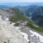 Blick auf Hossegg, links Höch Nideri