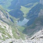 der Seealpsee von oben