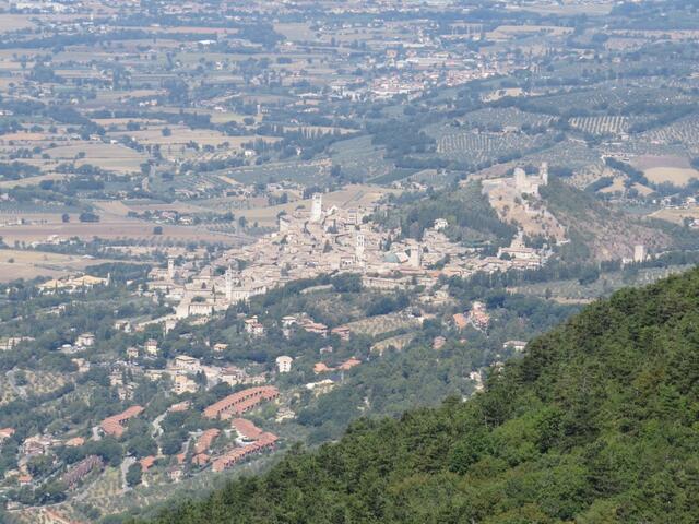 was für eine Aussicht auf Assisi