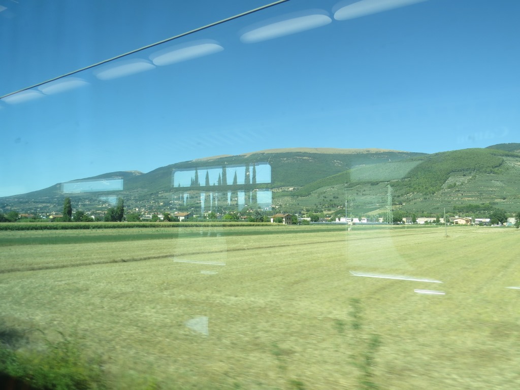 mit dem Zug fahren wir danach wieder zurück nach Assisi