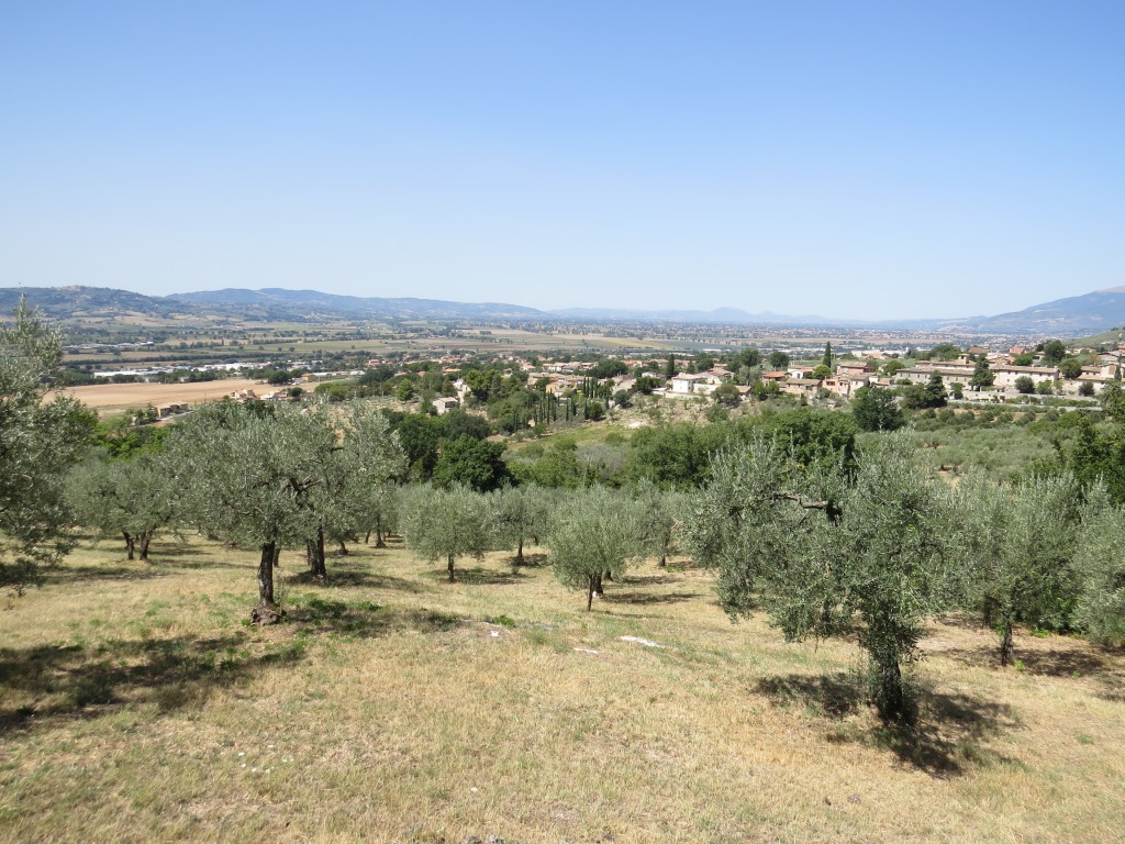 Blick auf Santa Maria in Valle wo wir vor kurzen durchgelaufen sind