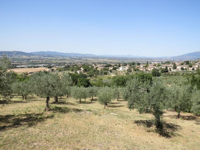 Blick auf Santa Maria in Valle wo wir vor kurzen durchgelaufen sind