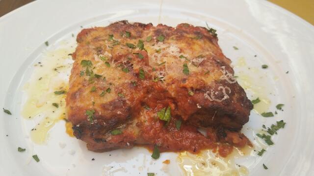 gefolgt von einer Lasagne