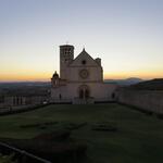 beim Sonnenuntergang erreichen wir die Basilika San Francesco