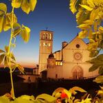 im Ristorante San Francesco mit Blick auf die Basilika geniessen wir das Abendessen