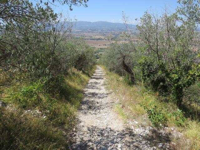 immer hoch über dem Tal wandern wir weiter Richtung Poreta