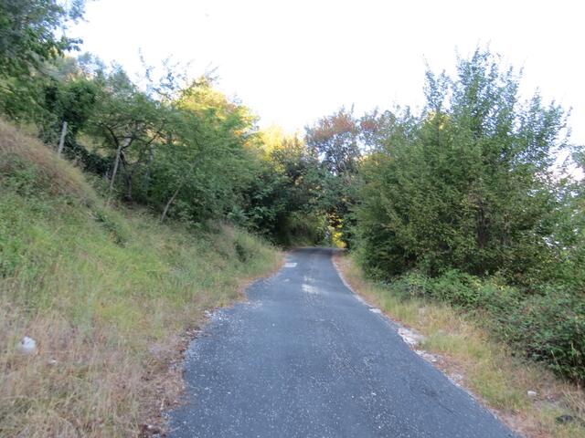 steil führt der Weg von Poreta hinauf zur Burgruine von Poreta